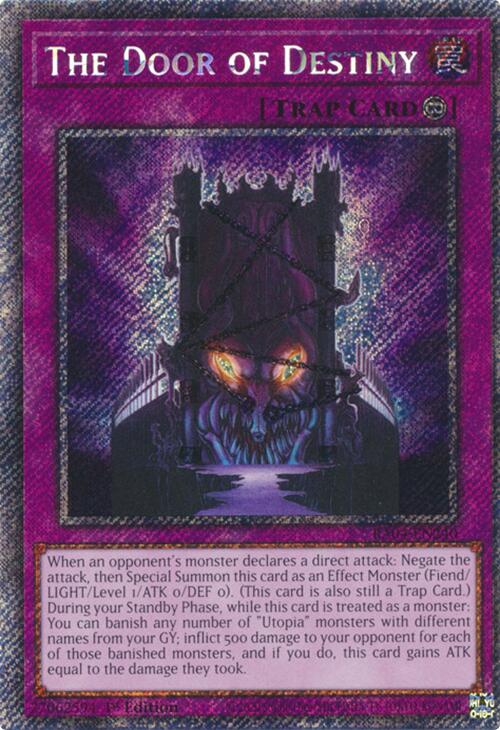 The Door of Destiny [RA04-EN240] Platinum Secret Rare | The Time Vault CA