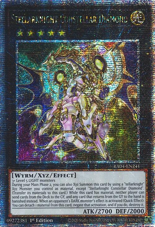 Stellarknight Constellar Diamond [RA04-EN241] Quarter Century Secret Rare | The Time Vault CA