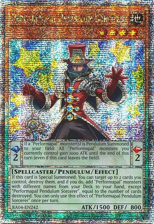 Performapal Pendulum Sorcerer [RA04-EN242] Quarter Century Secret Rare | The Time Vault CA
