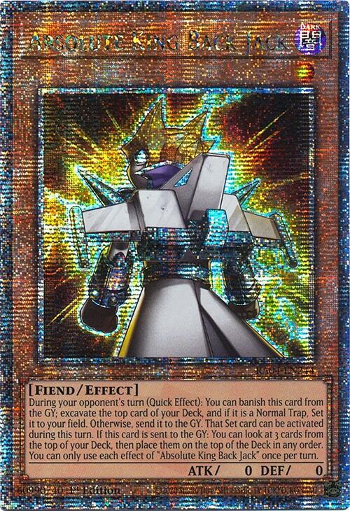 Absolute King Back Jack [RA04-EN244] Quarter Century Secret Rare | The Time Vault CA