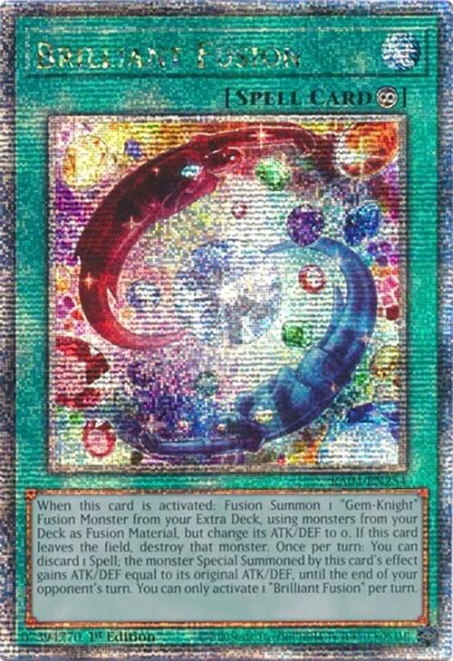 Brilliant Fusion [RA04-EN254] Quarter Century Secret Rare | The Time Vault CA