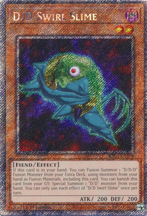 D/D Swirl Slime [RA04-EN258] Platinum Secret Rare | The Time Vault CA