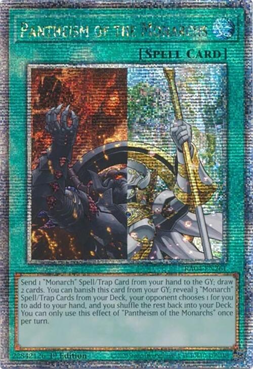 Pantheism of the Monarchs [RA04-EN261] Quarter Century Secret Rare | The Time Vault CA