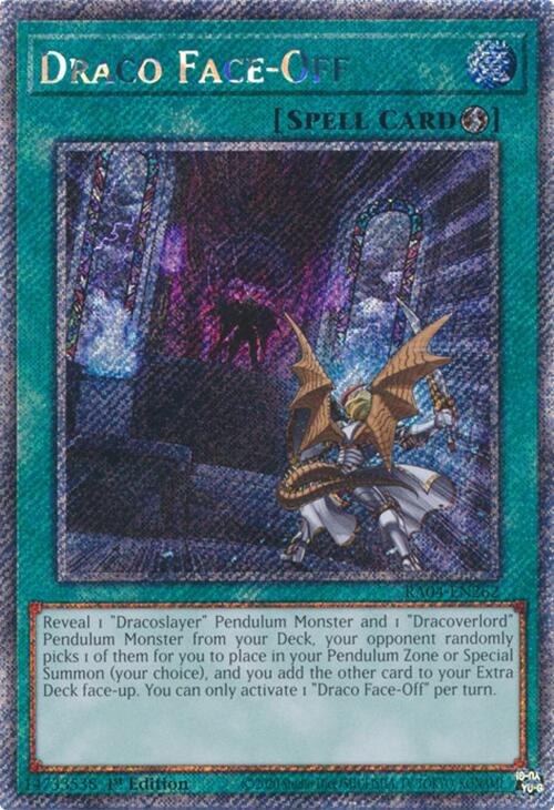 Draco Face-Off [RA04-EN262] Platinum Secret Rare | The Time Vault CA