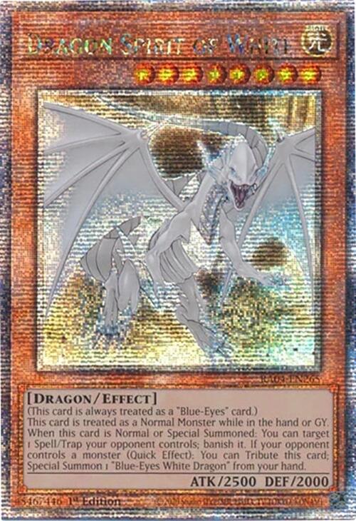 Dragon Spirit of White [RA04-EN265] Quarter Century Secret Rare | The Time Vault CA