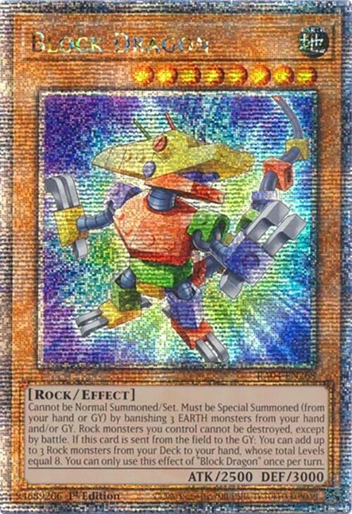 Block Dragon [RA04-EN268] Quarter Century Secret Rare | The Time Vault CA