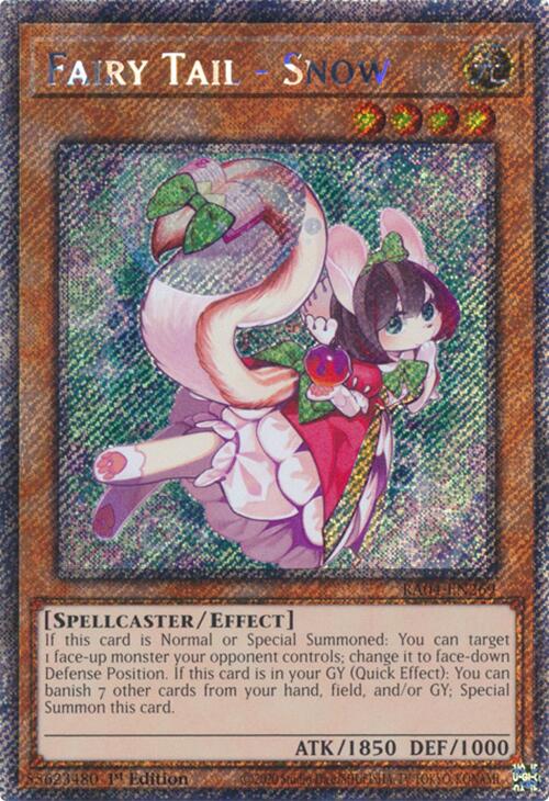 Fairy Tail - Snow [RA04-EN269] Platinum Secret Rare | The Time Vault CA