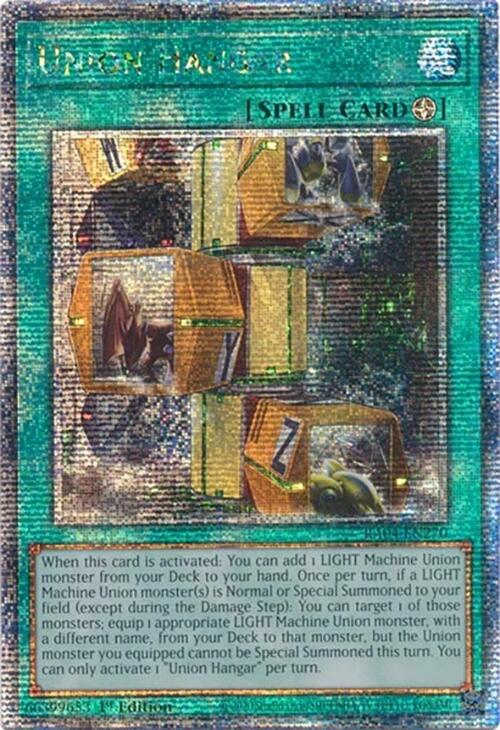 Union Hangar [RA04-EN270] Quarter Century Secret Rare | The Time Vault CA