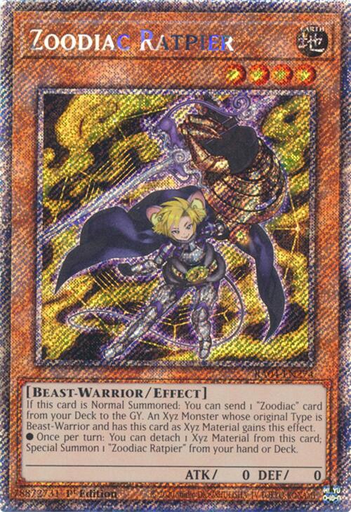 Zoodiac Ratpier [RA04-EN274] Platinum Secret Rare | The Time Vault CA