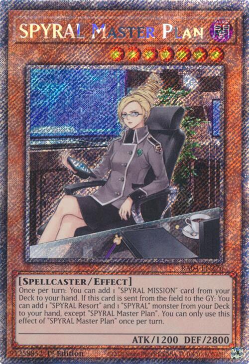SPYRAL Master Plan [RA04-EN276] Platinum Secret Rare | The Time Vault CA