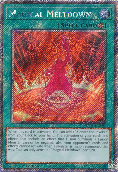Magical Meltdown [RA04-EN280] Platinum Secret Rare | The Time Vault CA