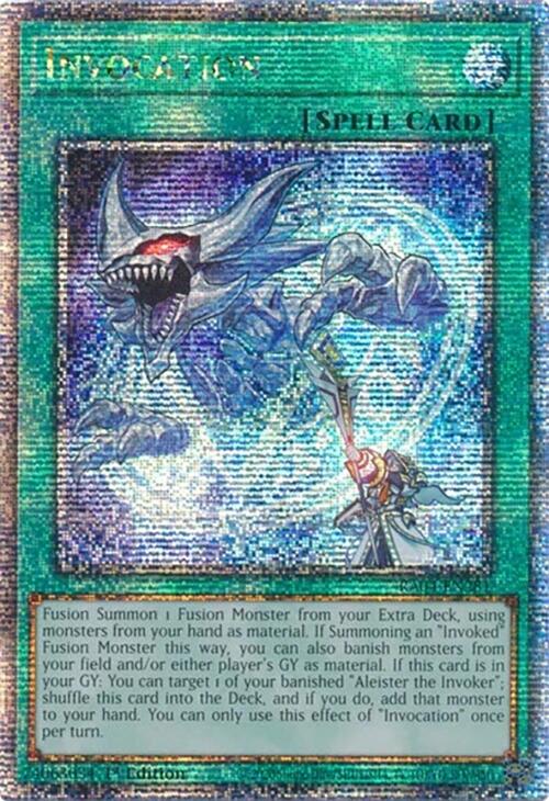 Invocation [RA04-EN281] Quarter Century Secret Rare | The Time Vault CA