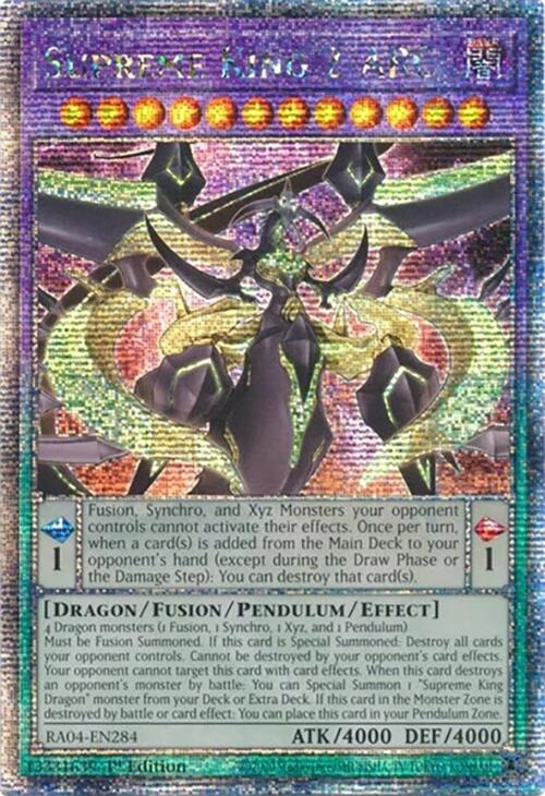 Supreme King Z-ARC [RA04-EN284] Quarter Century Secret Rare | The Time Vault CA