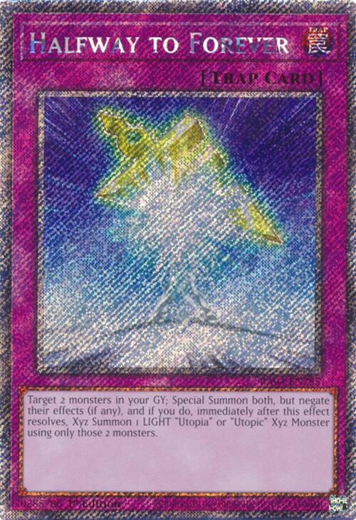 Halfway to Forever [RA04-EN285] Platinum Secret Rare | The Time Vault CA