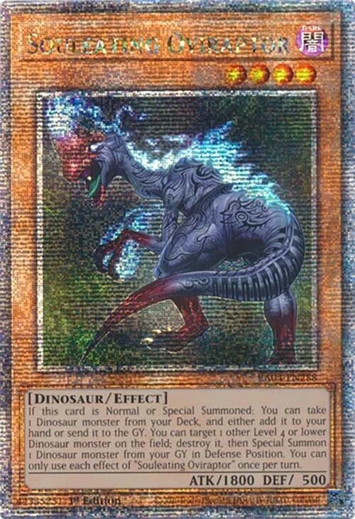 Souleating Oviraptor [RA04-EN288] Quarter Century Secret Rare | The Time Vault CA