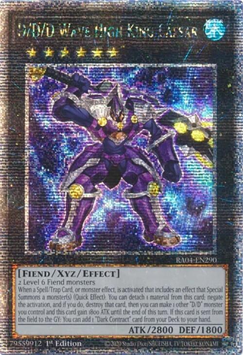 D/D/D Wave High King Caesar [RA04-EN290] Quarter Century Secret Rare | The Time Vault CA