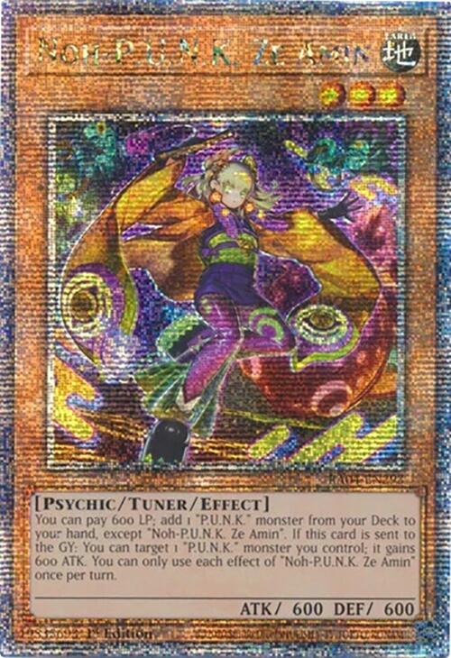 Noh-P.U.N.K. Ze Amin [RA04-EN293] Quarter Century Secret Rare | The Time Vault CA