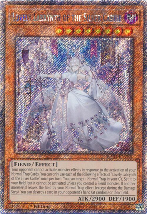 Lovely Labrynth of the Silver Castle [RA04-EN295] Platinum Secret Rare | The Time Vault CA