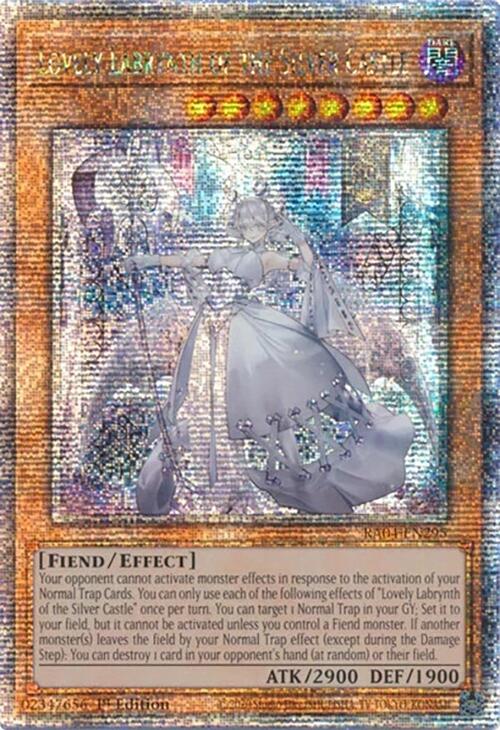 Lovely Labrynth of the Silver Castle [RA04-EN295] Quarter Century Secret Rare | The Time Vault CA