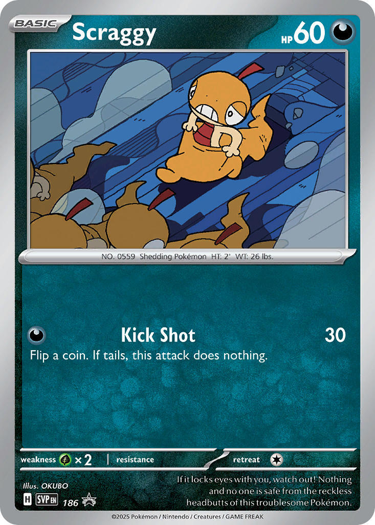 Scraggy (186) [Scarlet & Violet: Black Star Promos] | The Time Vault CA