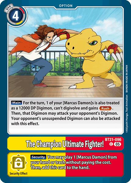 The Champion Ultimate Fighter! [BT21-096] [World Convergence] | The Time Vault CA