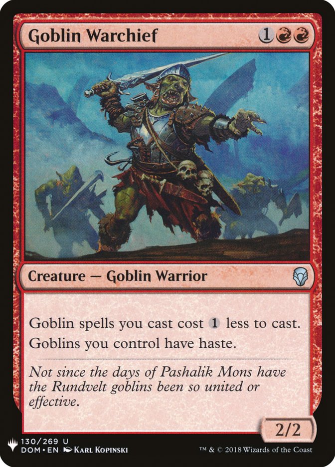 Goblin Warchief [The List] | The Time Vault CA