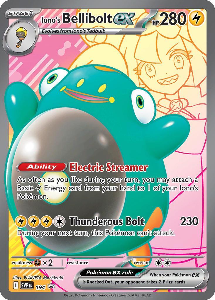 Iono's Bellibolt ex (194) [Scarlet & Violet: Black Star Promos] | The Time Vault CA