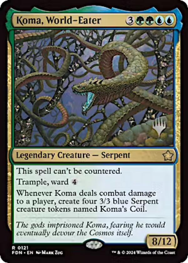 Koma, World-Eater (Promo Pack) [Aetherdrift Promos] | The Time Vault CA