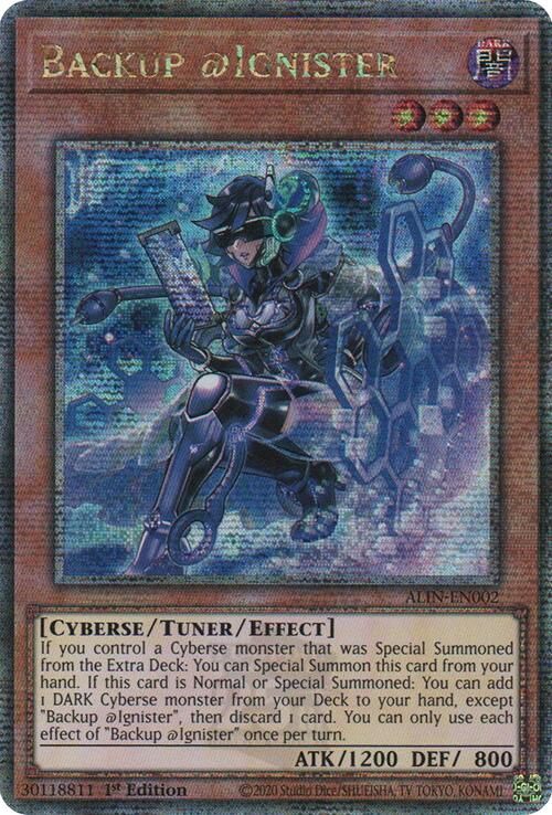Backup @Ignister [ALIN-EN002] Quarter Century Secret Rare | The Time Vault CA