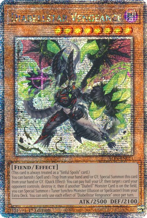 Diabellstar Vengeance [ALIN-EN011] Quarter Century Secret Rare | The Time Vault CA
