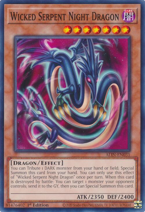 Wicked Serpent Night Dragon [ALIN-EN031] Common | The Time Vault CA