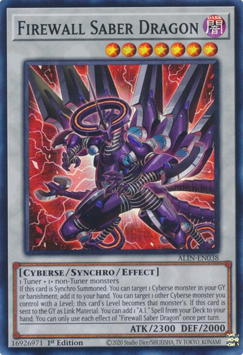 Firewall Saber Dragon [ALIN-EN038] Super Rare | The Time Vault CA