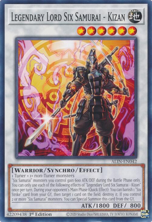 Legendary Lord Six Samurai - Kizan [ALIN-EN042] Common | The Time Vault CA