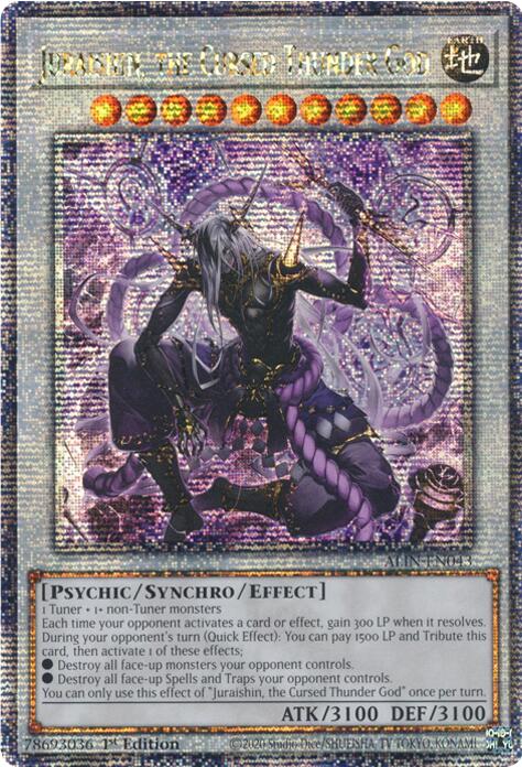 Juraishin, the Cursed Thunder God [ALIN-EN043] Quarter Century Secret Rare | The Time Vault CA