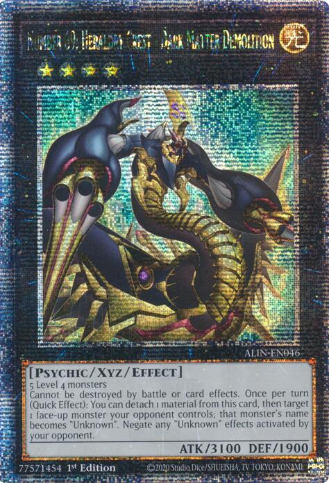 Number 69: Heraldry Crest - Dark Matter Demolition [ALIN-EN046] Quarter Century Secret Rare | The Time Vault CA