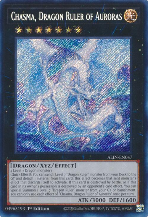 Chasma, Dragon Ruler of Auroras [ALIN-EN047] Secret Rare | The Time Vault CA