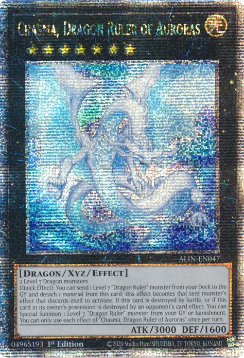 Chasma, Dragon Ruler of Auroras [ALIN-EN047] Quarter Century Secret Rare | The Time Vault CA