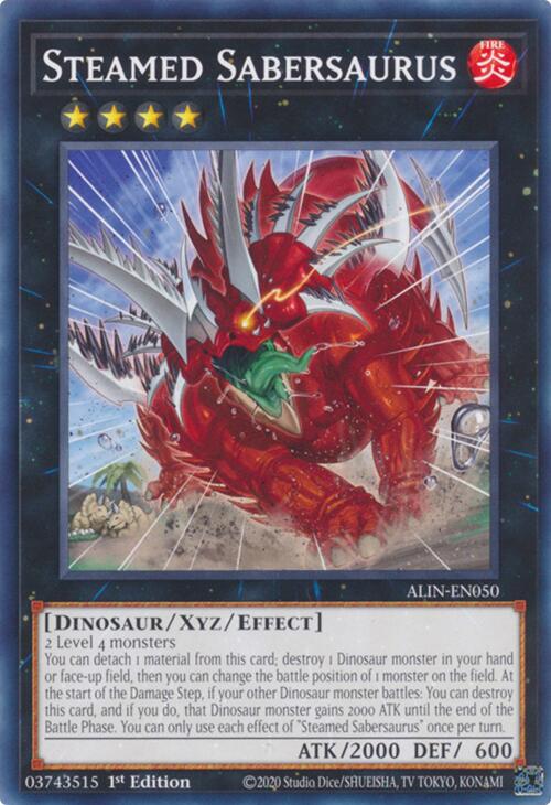 Steamed Sabersaurus [ALIN-EN050] Common | The Time Vault CA