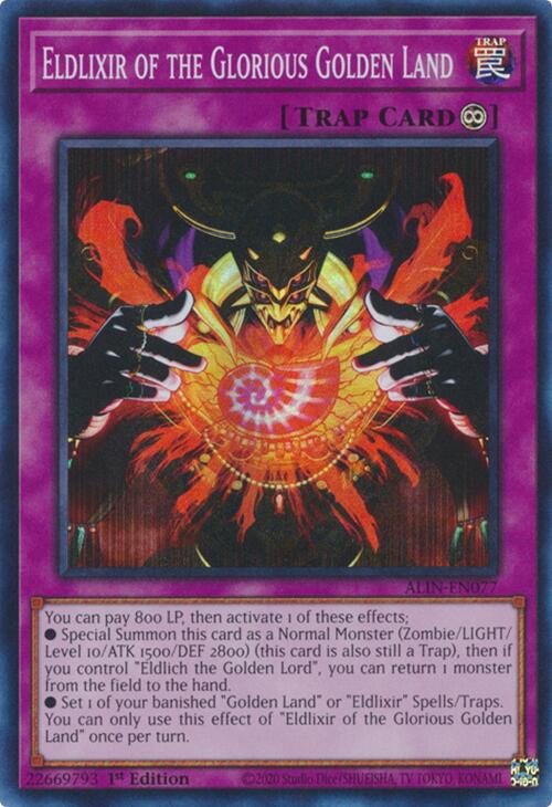Eldlixir of the Glorious Golden Land [ALIN-EN077] Super Rare | The Time Vault CA