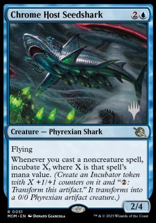 Chrome Host Seedshark (Promo Pack) [March of the Machine Promos] | The Time Vault CA