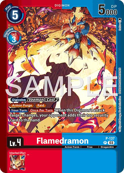 Flamedramon [P-137] (Limited Card Pack -Billion Bullet-) [Limited Card Pack -Billion Bullet-] | The Time Vault CA