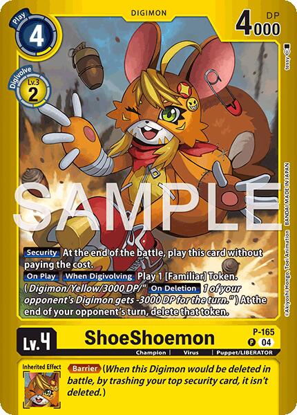 ShoeShoemon [P-165] (Limited Card Pack -Billion Bullet-) [Limited Card Pack -Billion Bullet-] | The Time Vault CA