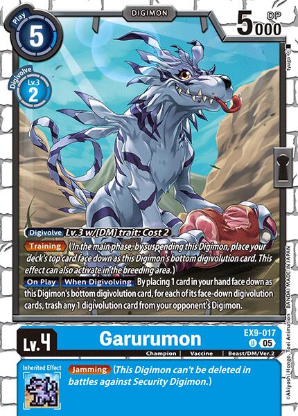Garurumon [EX9-017] [Versus Monsters] | The Time Vault CA
