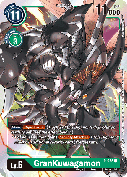 GranKuwagamon [P-025] [Promotional Cards] | The Time Vault CA
