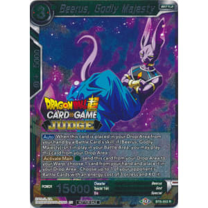 Beerus, Godly Majesty (BT8-053) [Judge Promotion Cards] | The Time Vault CA