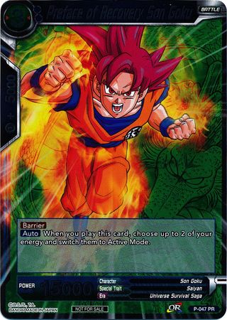 Preface of Recovery Son Goku (Event Pack 2 - 2018) (P-047_PR) [Promotion Cards] | The Time Vault CA