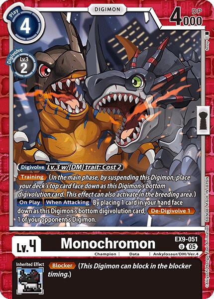 Monochromon [EX9-051] [Versus Monsters] | The Time Vault CA