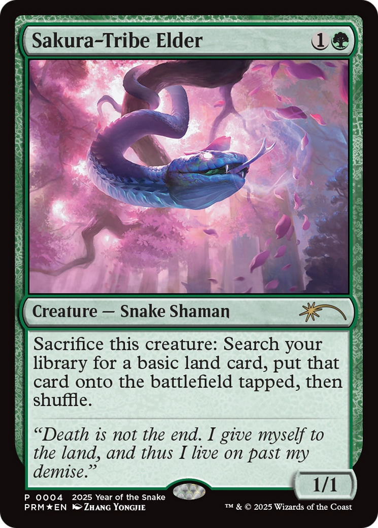 Sakura-Tribe Elder (Year of the Snake 2025) [Standard Showdown Promos] | The Time Vault CA