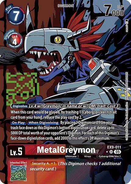 MetalGreymon [EX9-011] (Alternate Art) [Versus Monsters] | The Time Vault CA