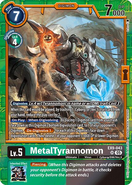 MetalTyrannomon [EX9-043] [Versus Monsters] | The Time Vault CA